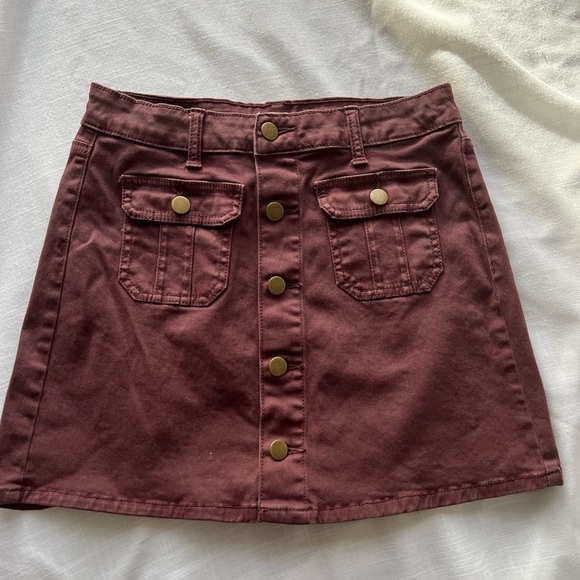 Altard State Front Button Mini Skirt Size XSMALL - Picture 1 of 3